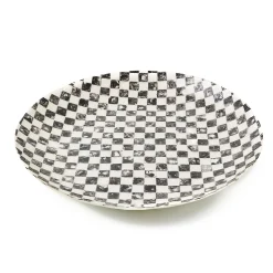Courtly Check Capiz Decorative Bowl