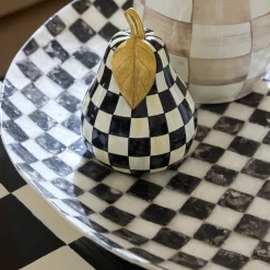 Courtly Check Capiz Decorative Bowl