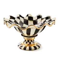 Courtly Check Ceramic Compote