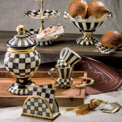 Courtly Check Ceramic Compote