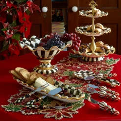 Courtly Check Ceramic Compote