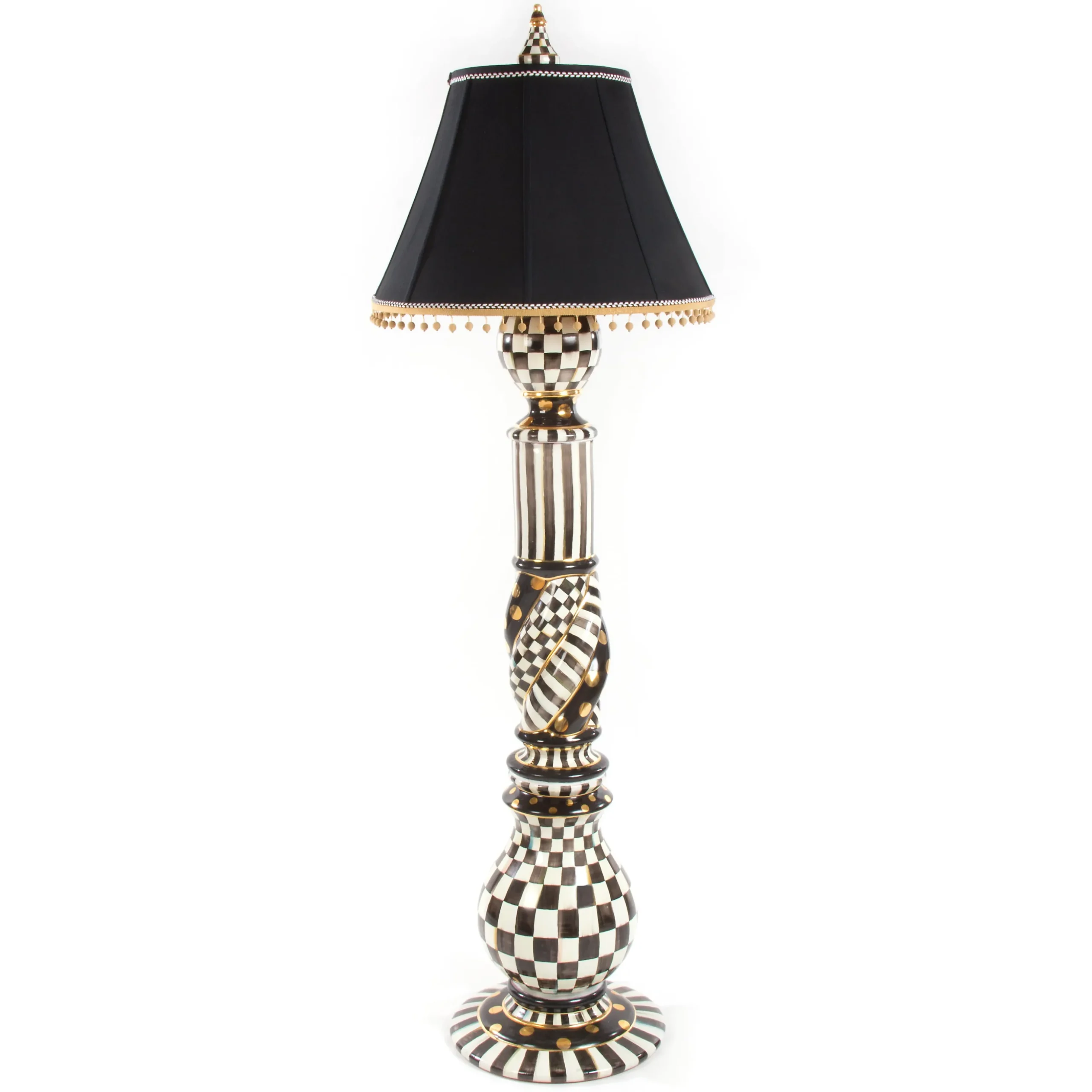 Courtly Check Ceramic Floor Lamp