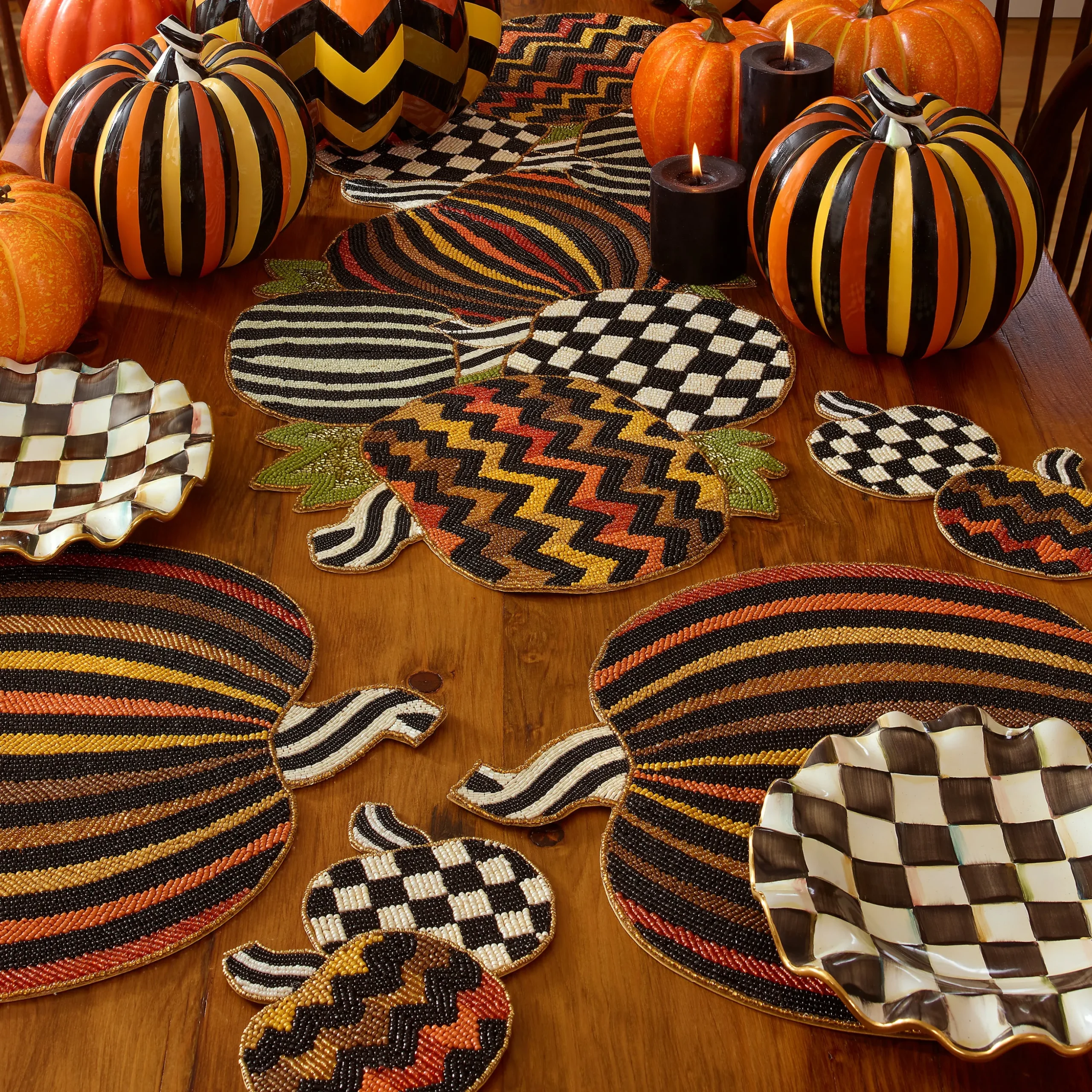 Courtly Check Ceramic Fluted Dessert Plate