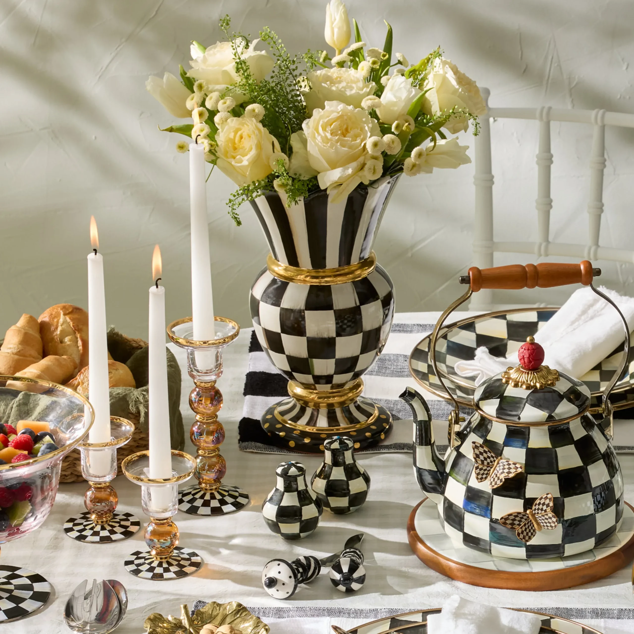 Courtly Check Ceramic Great Vase