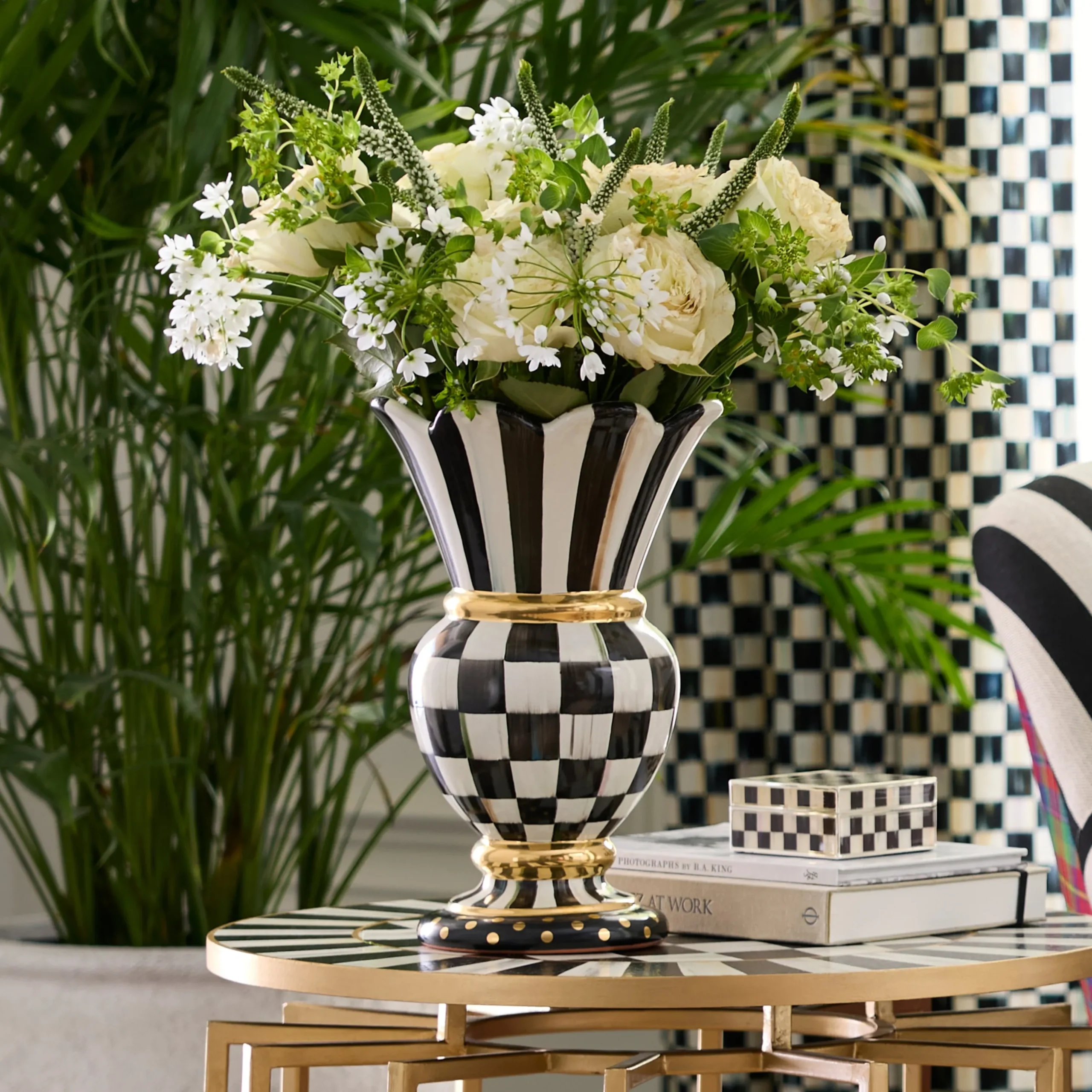 Courtly Check Ceramic Great Vase