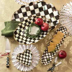 Courtly Check Ceramic Large Serving Platter