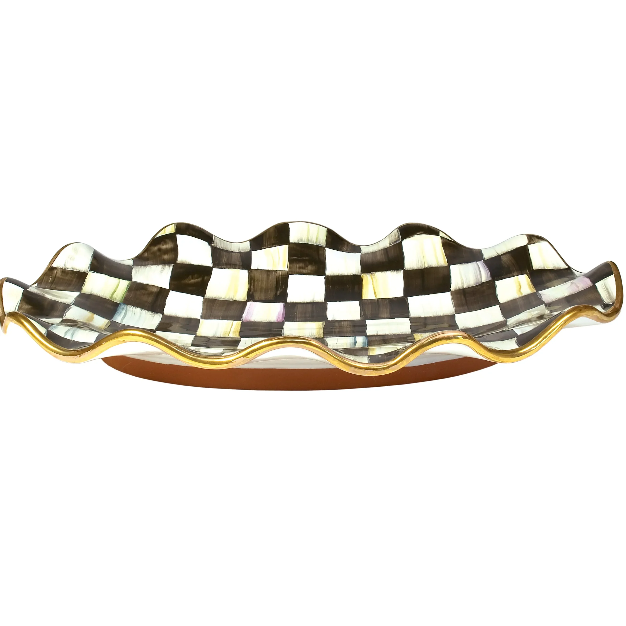 Courtly Check Ceramic Large Serving Platter