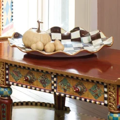 Courtly Check Ceramic Large Serving Platter
