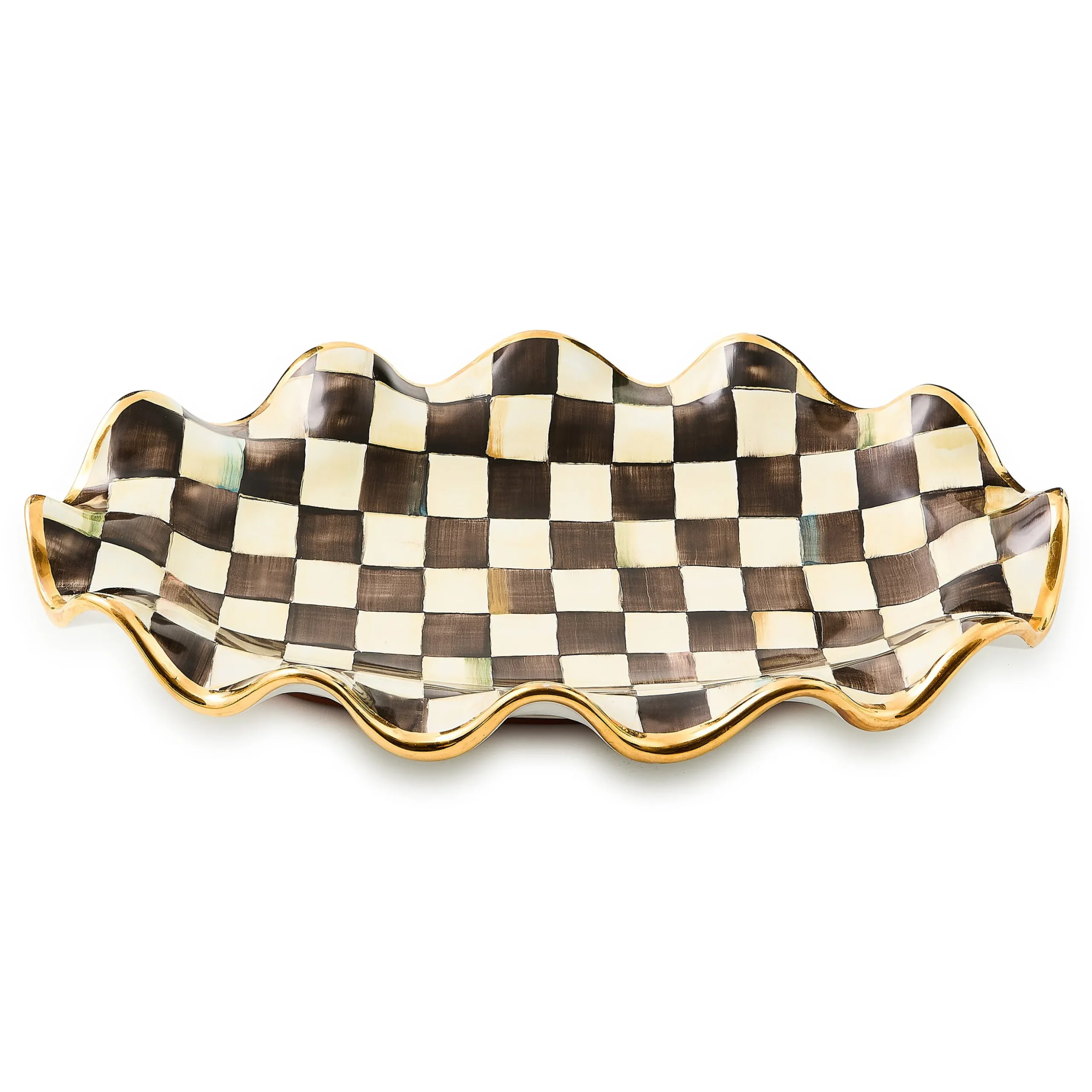 Courtly Check Ceramic Serving Platter