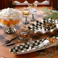Courtly Check Ceramic Serving Platter