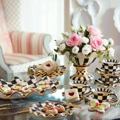 Courtly Check Ceramic Serving Platter
