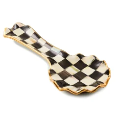Courtly Check Ceramic Spoon Rest