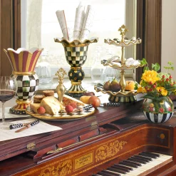 Courtly Check Ceramic Three Tier Sweet Stand