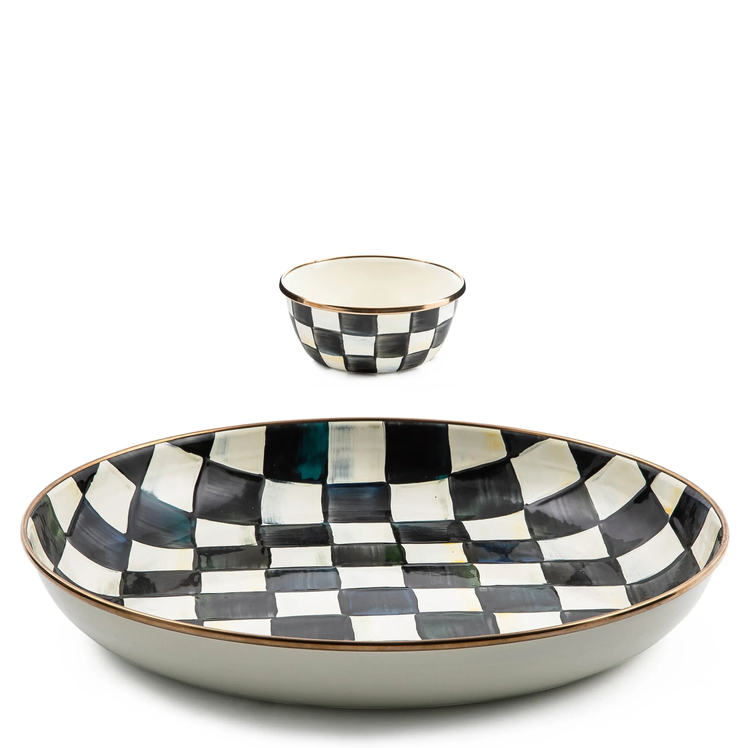 Courtly Check Chip & Dip Set