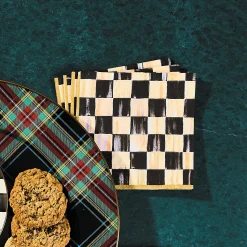 Courtly Check Cocktail Paper Napkins