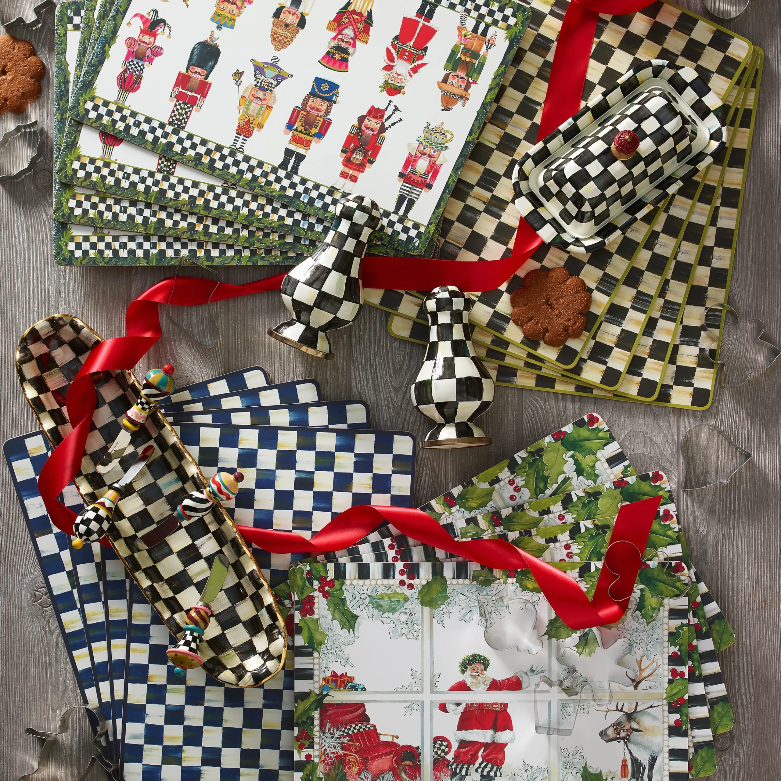 Courtly Check Cork Back Placemats, Set of 4