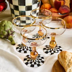 Courtly Check Coupe Glass