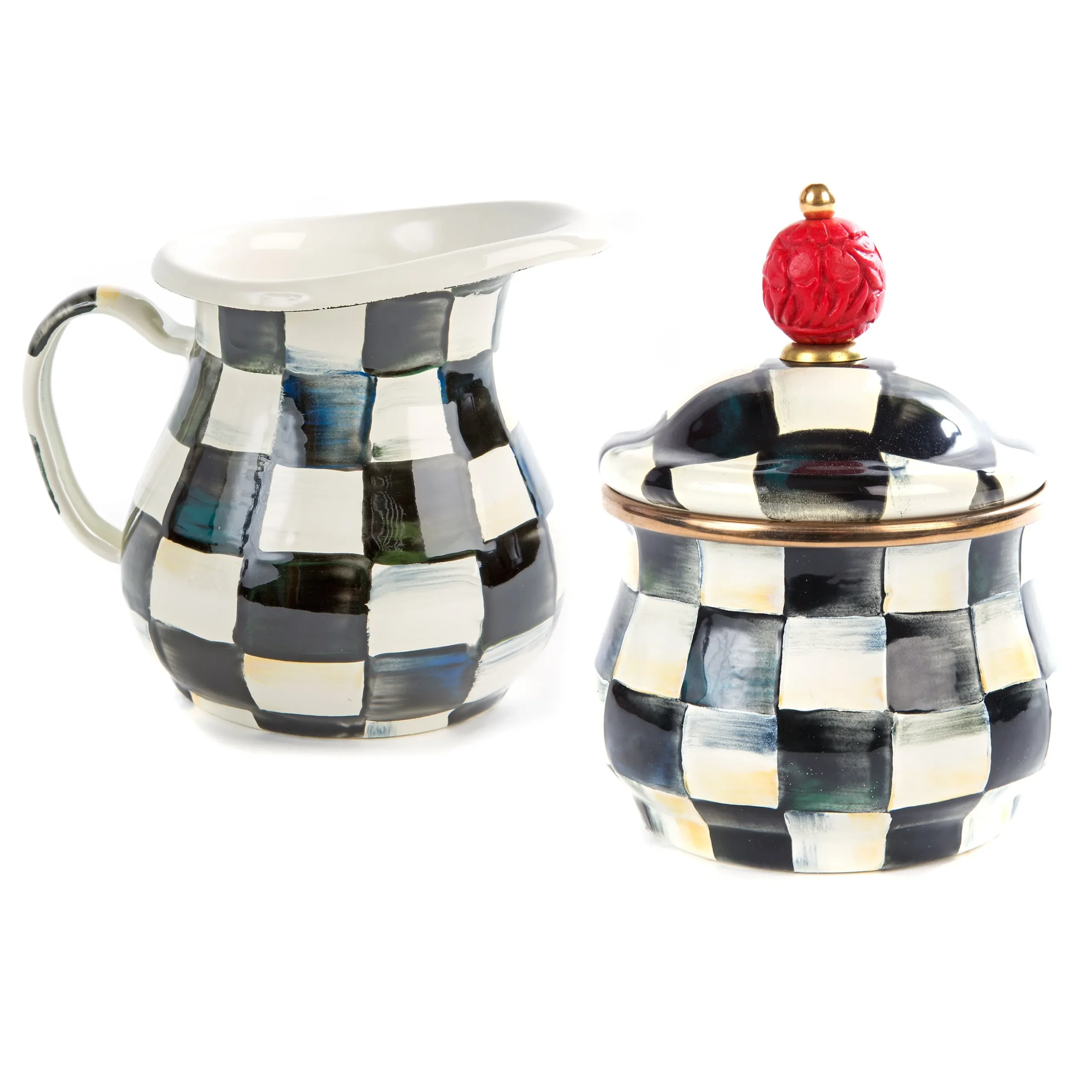Courtly Check Creamer & Sugar Bowl Set