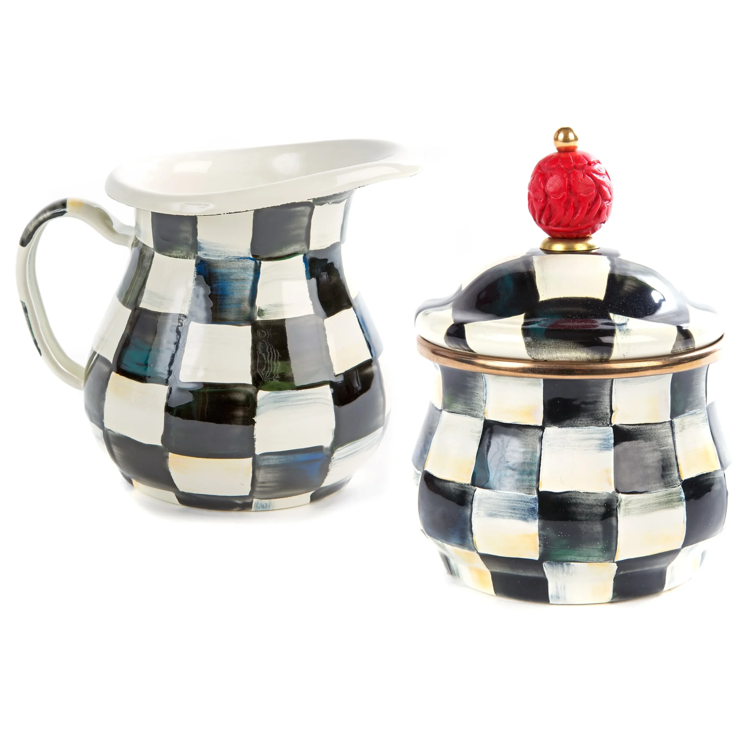 Courtly Check Creamer & Sugar Bowl Set