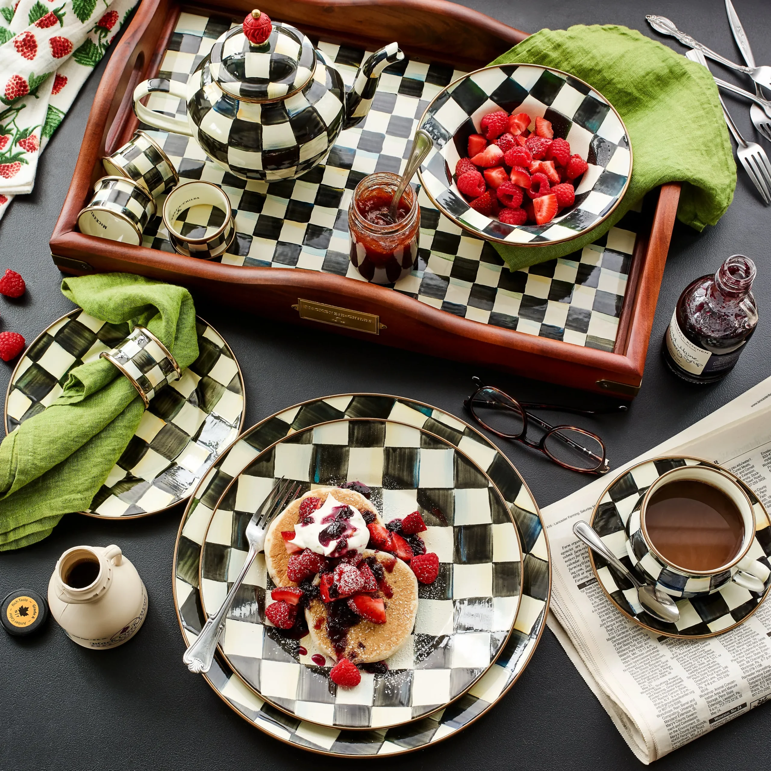 Courtly Check 4 Cup Teapot