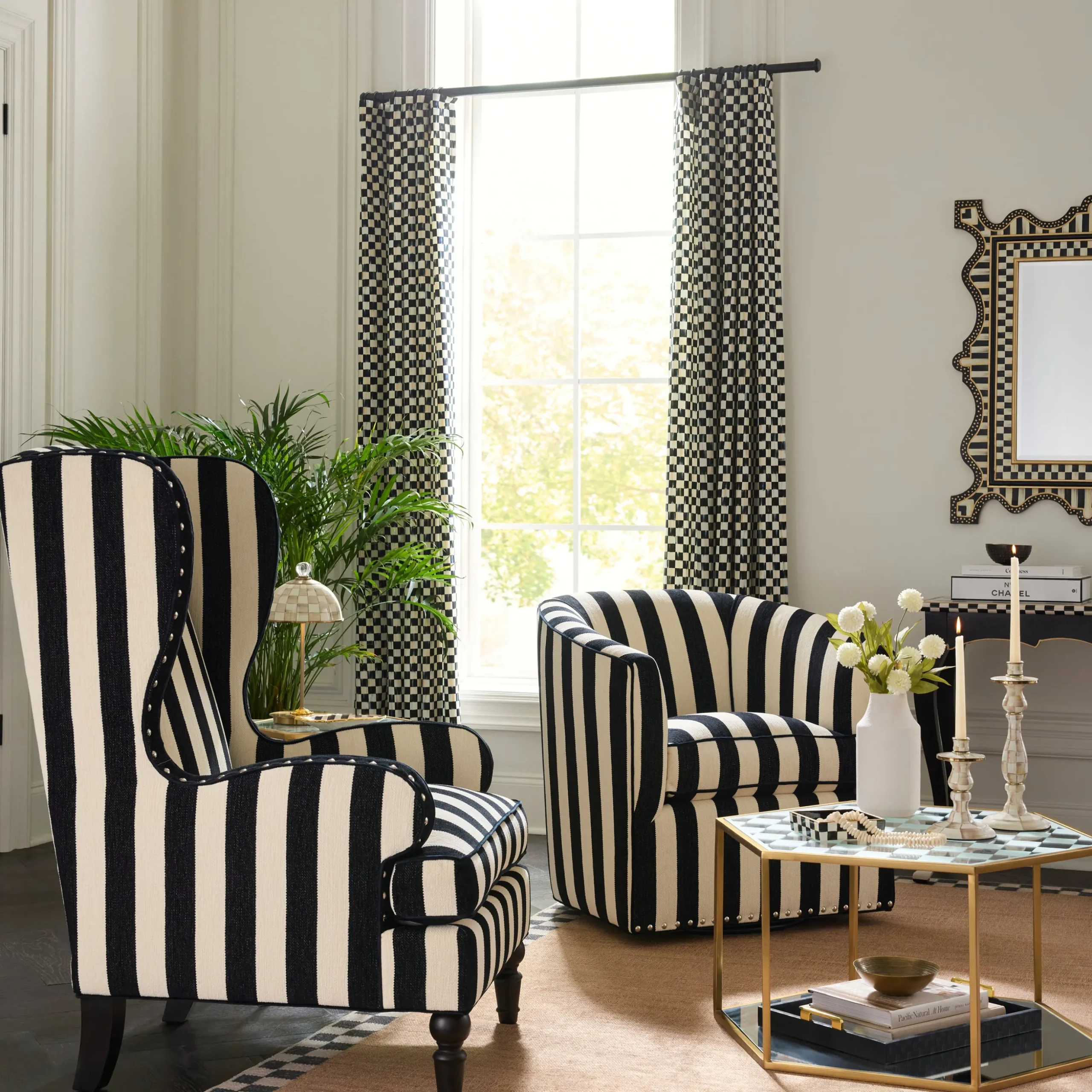 Courtly Check Curtain Panel