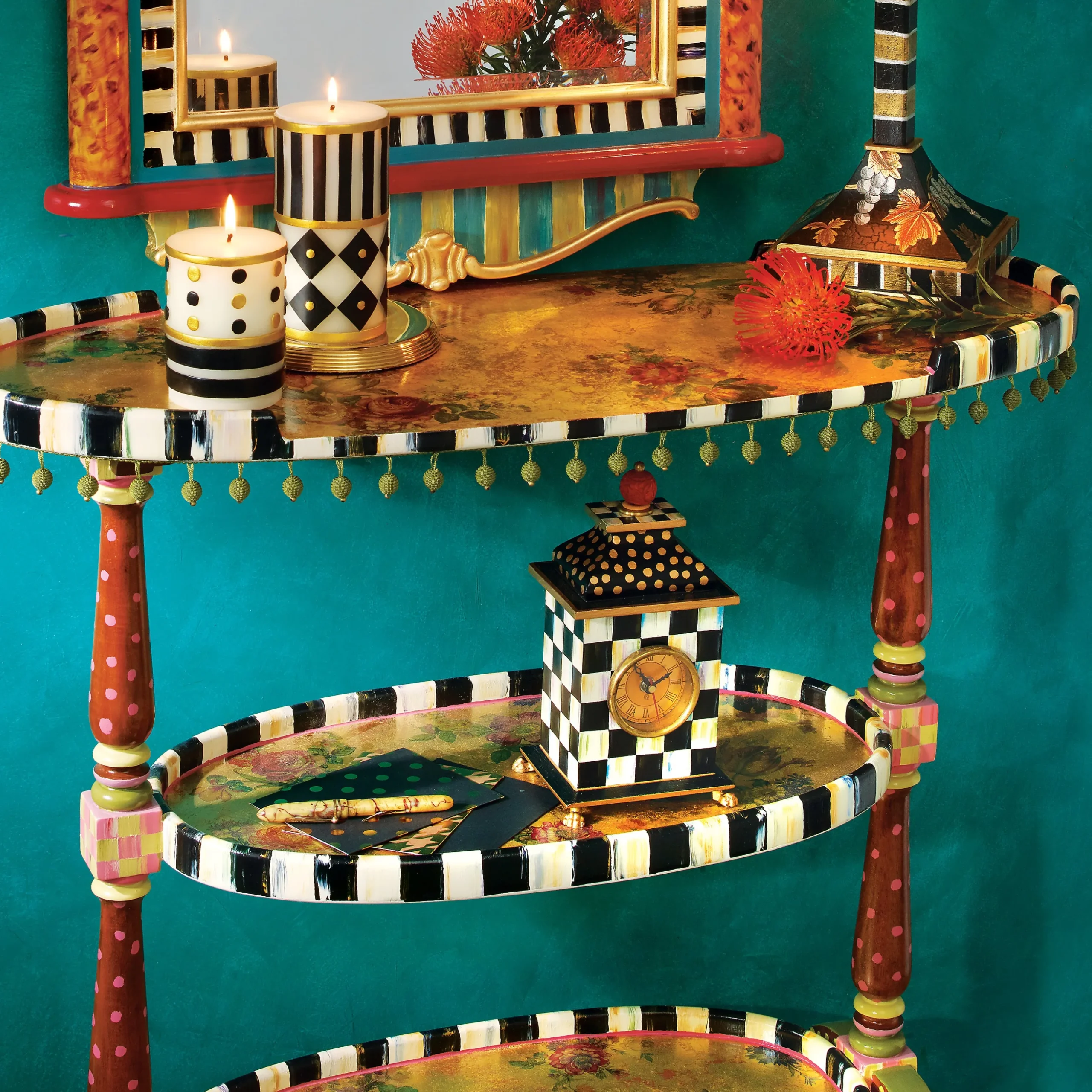 Courtly Check Desk Clock