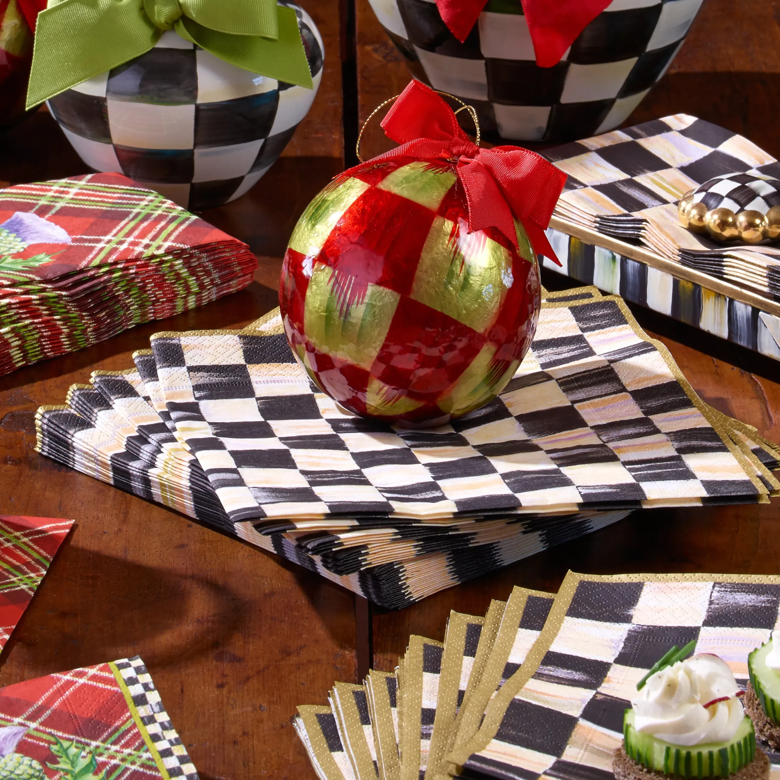 Courtly Check Dinner Paper Napkins