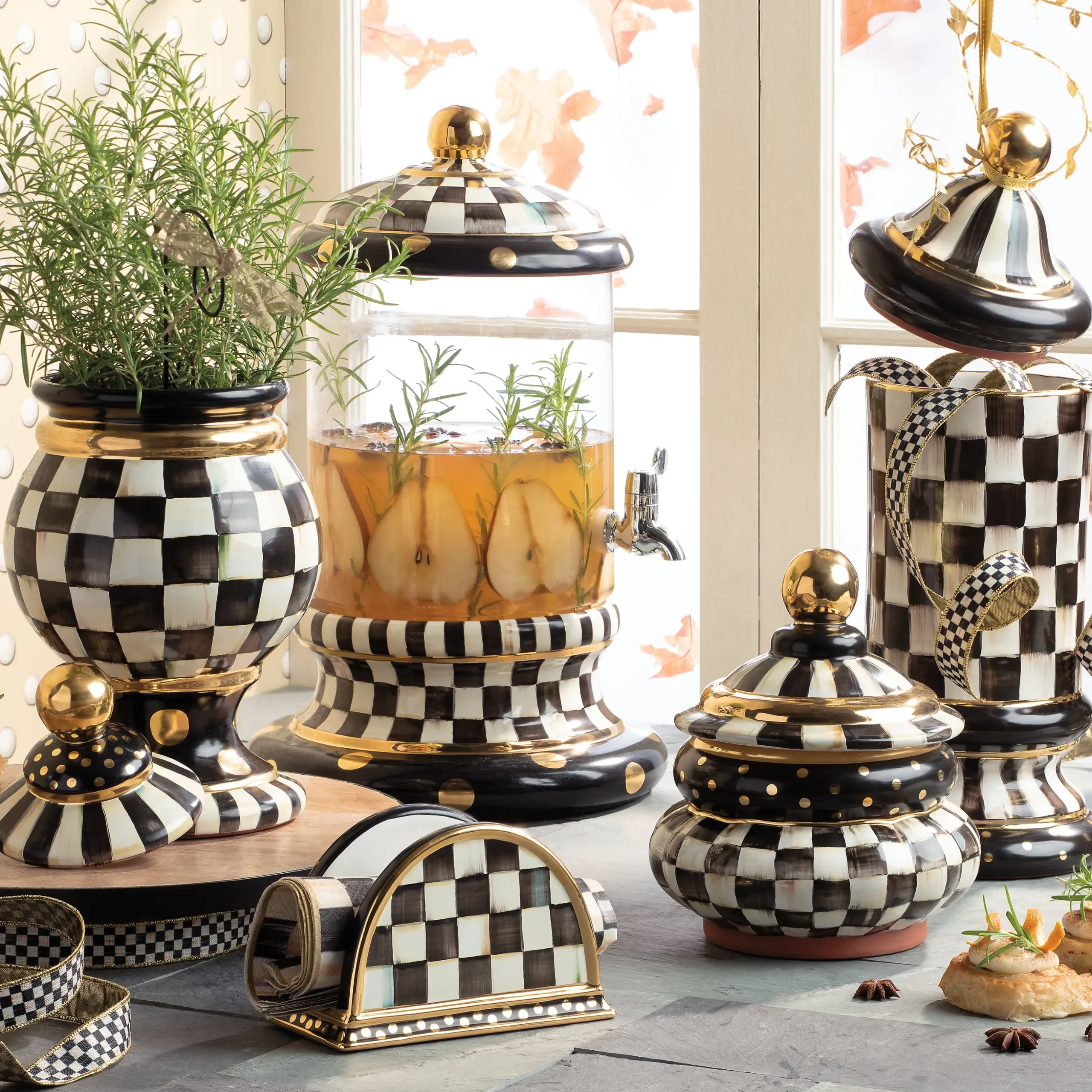 Courtly Check Dinner Paper Napkins