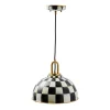 Courtly Check 12" Dome Pendant Lamp
