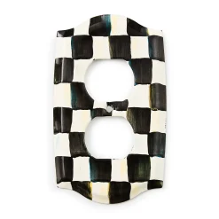 Courtly Check Double Outlet Cover