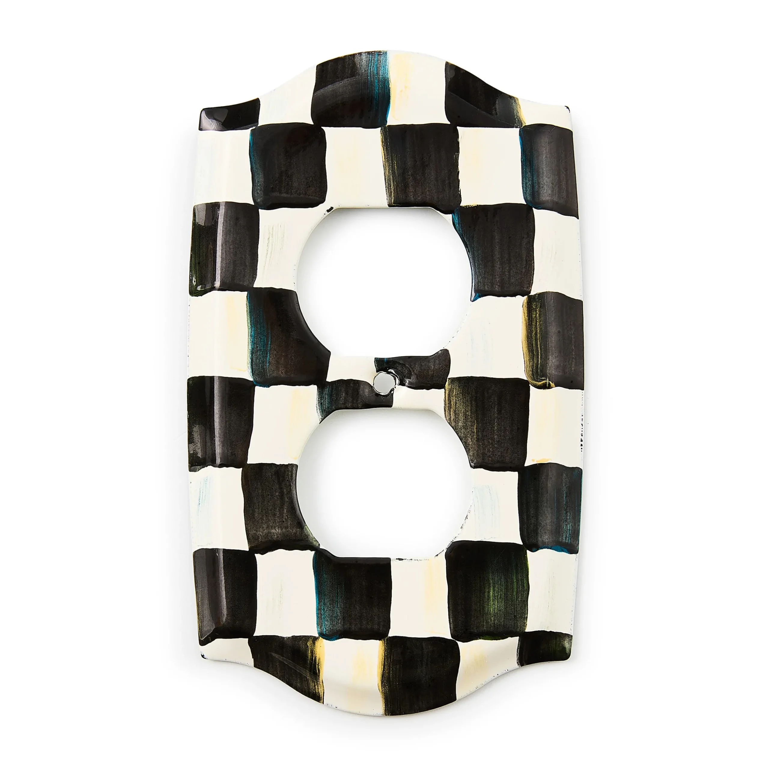 Courtly Check Double Outlet Cover