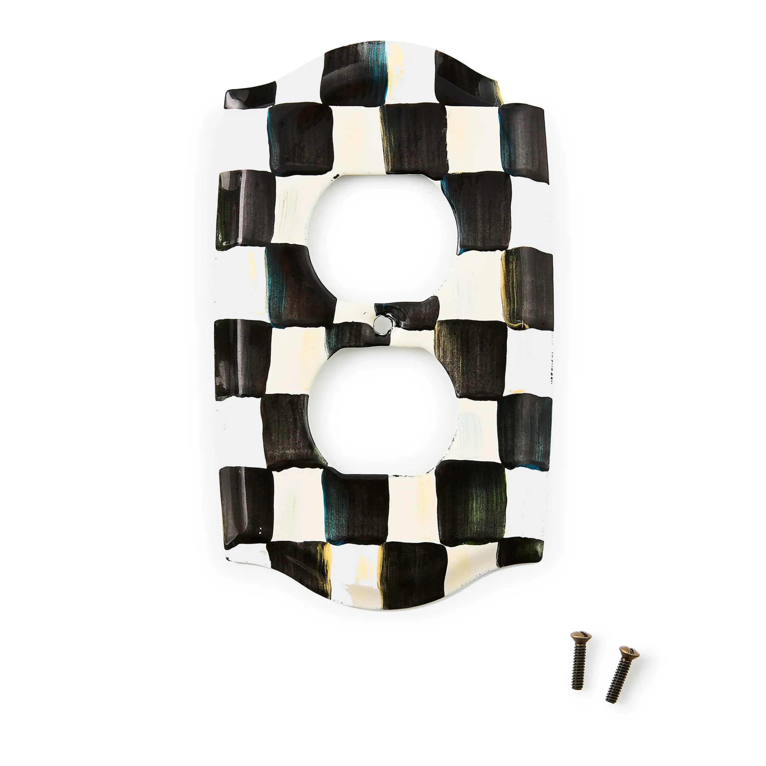 Courtly Check Double Outlet Cover