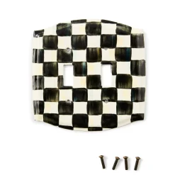 Courtly Check Double Toggle Switch Plate