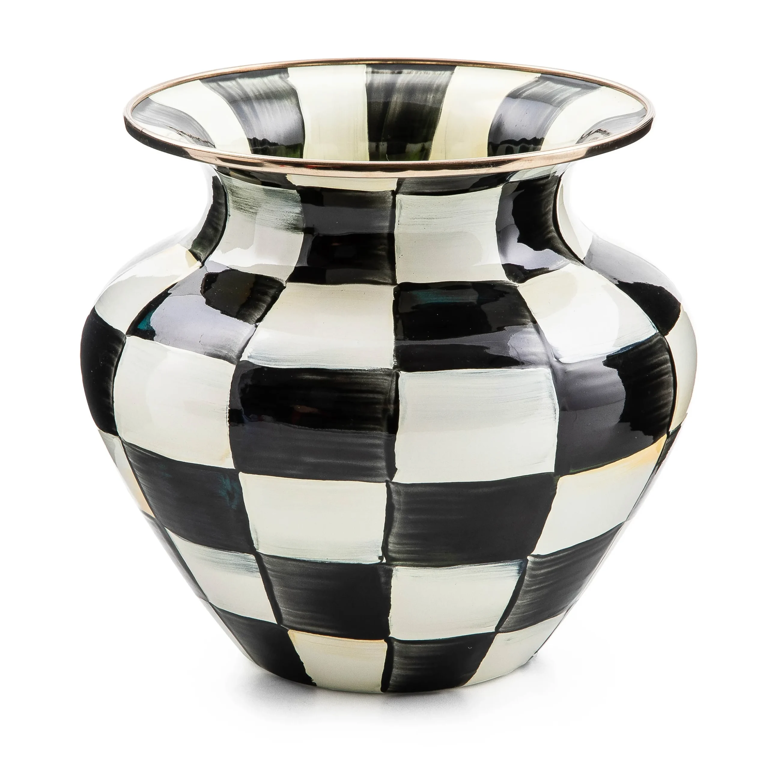 Courtly Check Enamel Large Vase