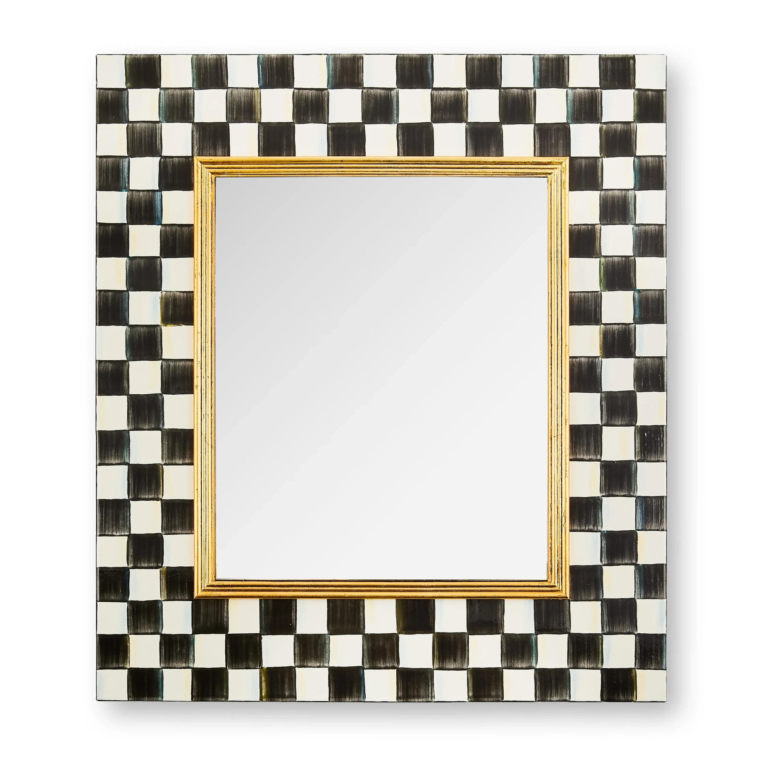 Courtly Check Enamel Wall Mirror