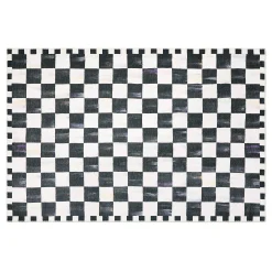 Courtly Checkered 5' x 7'6" Washable Rug