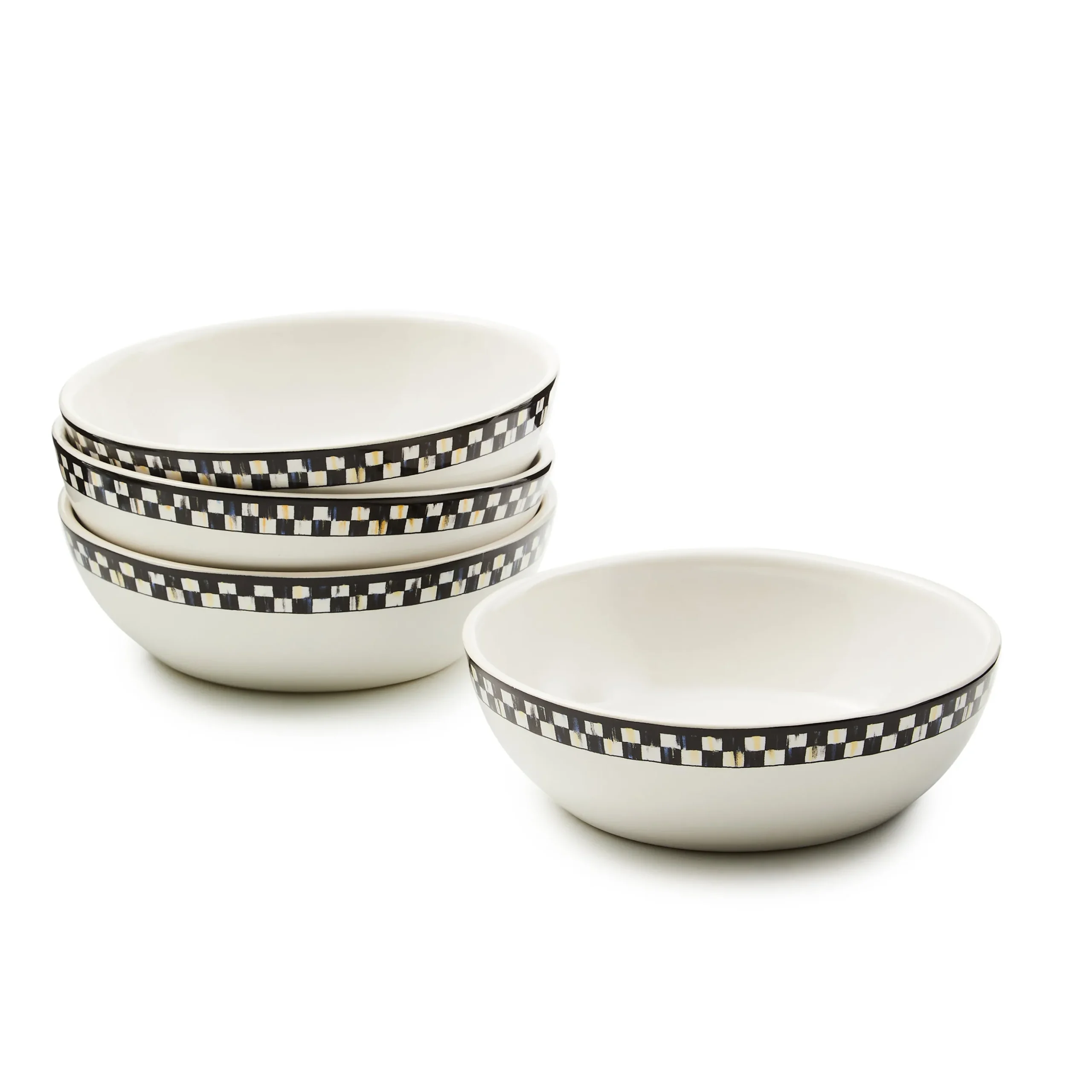 Courtly Check Everyday Bowls, Set of 4
