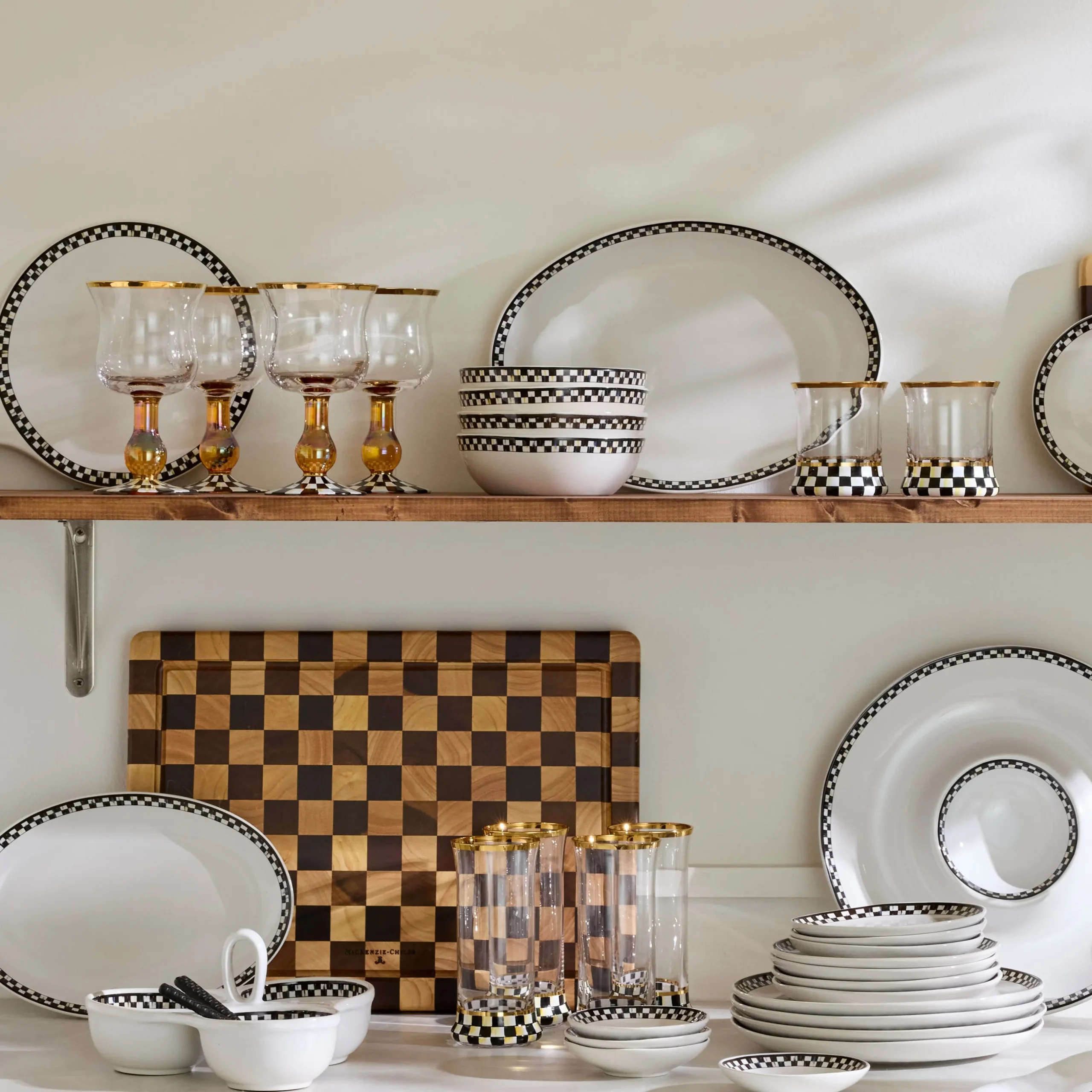 Courtly Check Everyday Bowls, Set of 4