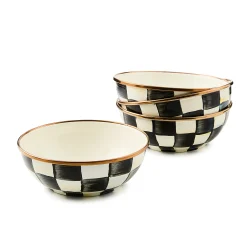 Courtly Check Everyday Bowls, Set of 4