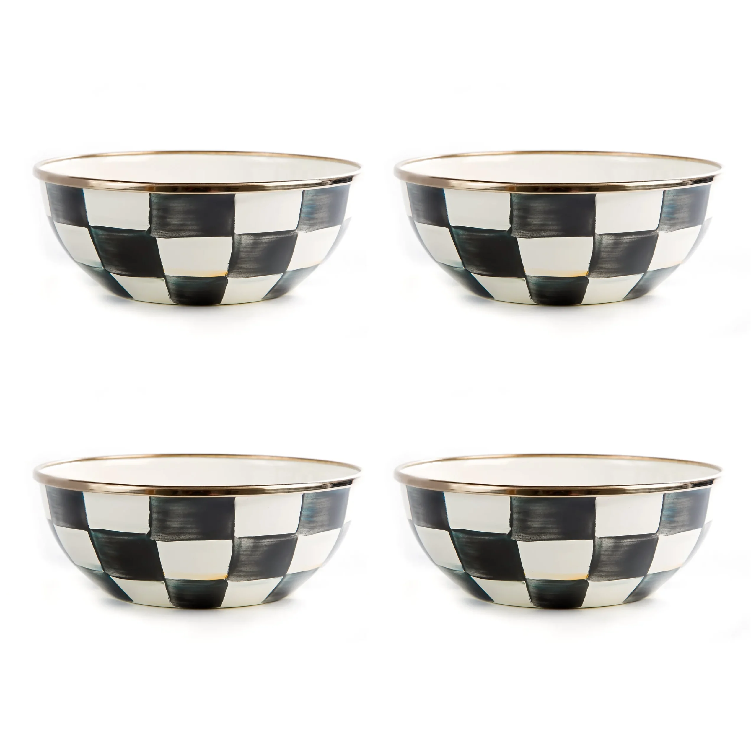 Courtly Check Everyday Bowls, Set of 4