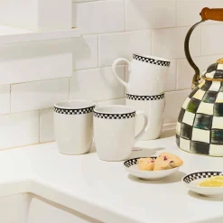 Courtly Check Everyday Mugs, Set of 4