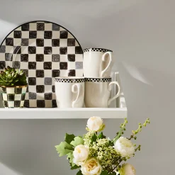 Courtly Check Everyday Mugs, Set of 4