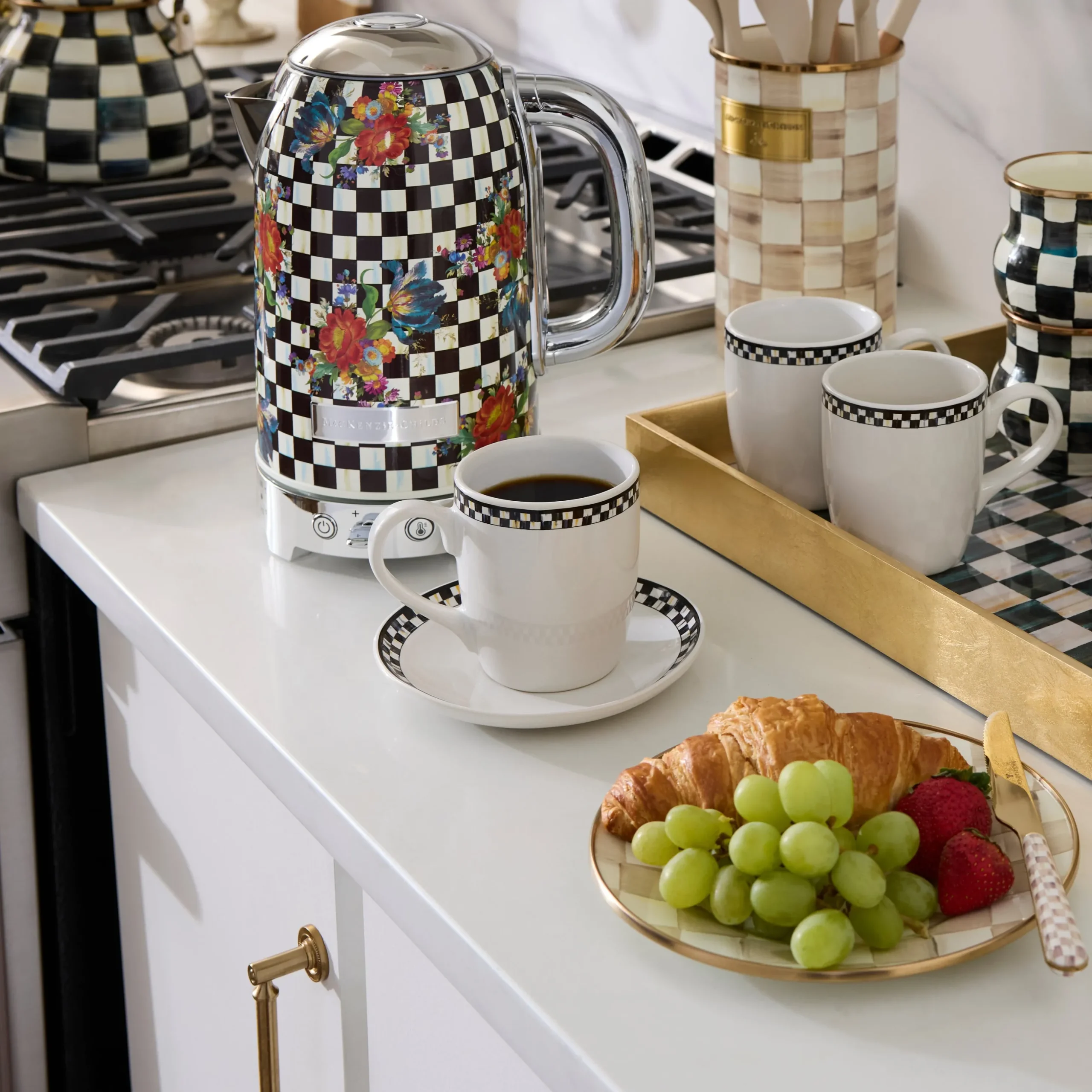 Courtly Check Everyday Mugs, Set of 4