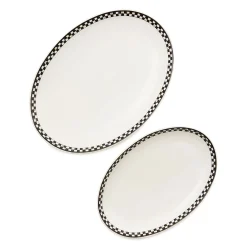 Courtly Check Everyday Oval Platters, Set of 2