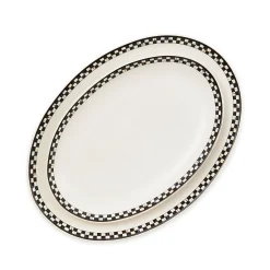 Courtly Check Everyday Oval Platters, Set of 2