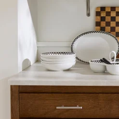 Courtly Check Everyday Pasta Bowls, Set of 4