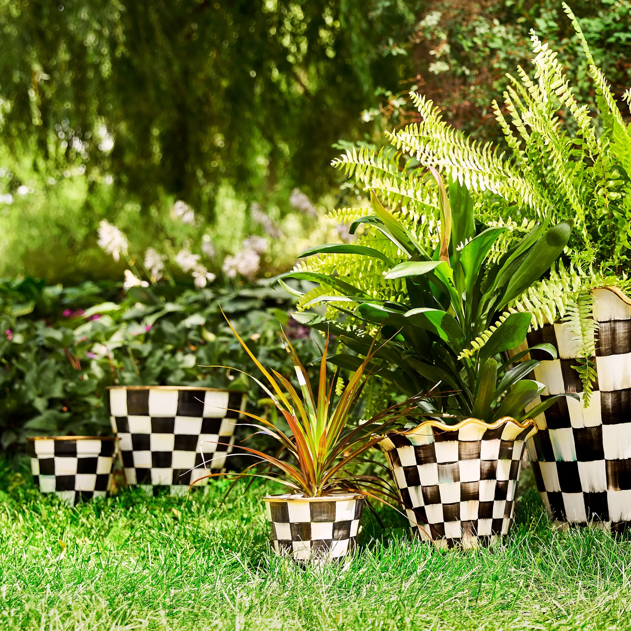 Courtly Check Extra Large Garden Pot