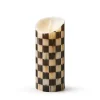 Courtly Check Flameless 7" Pillar Candle