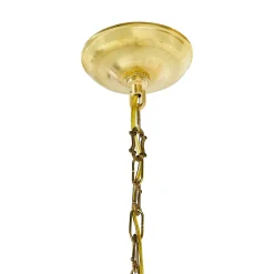 Courtly Check Flared Ceramic Pendant Lamp