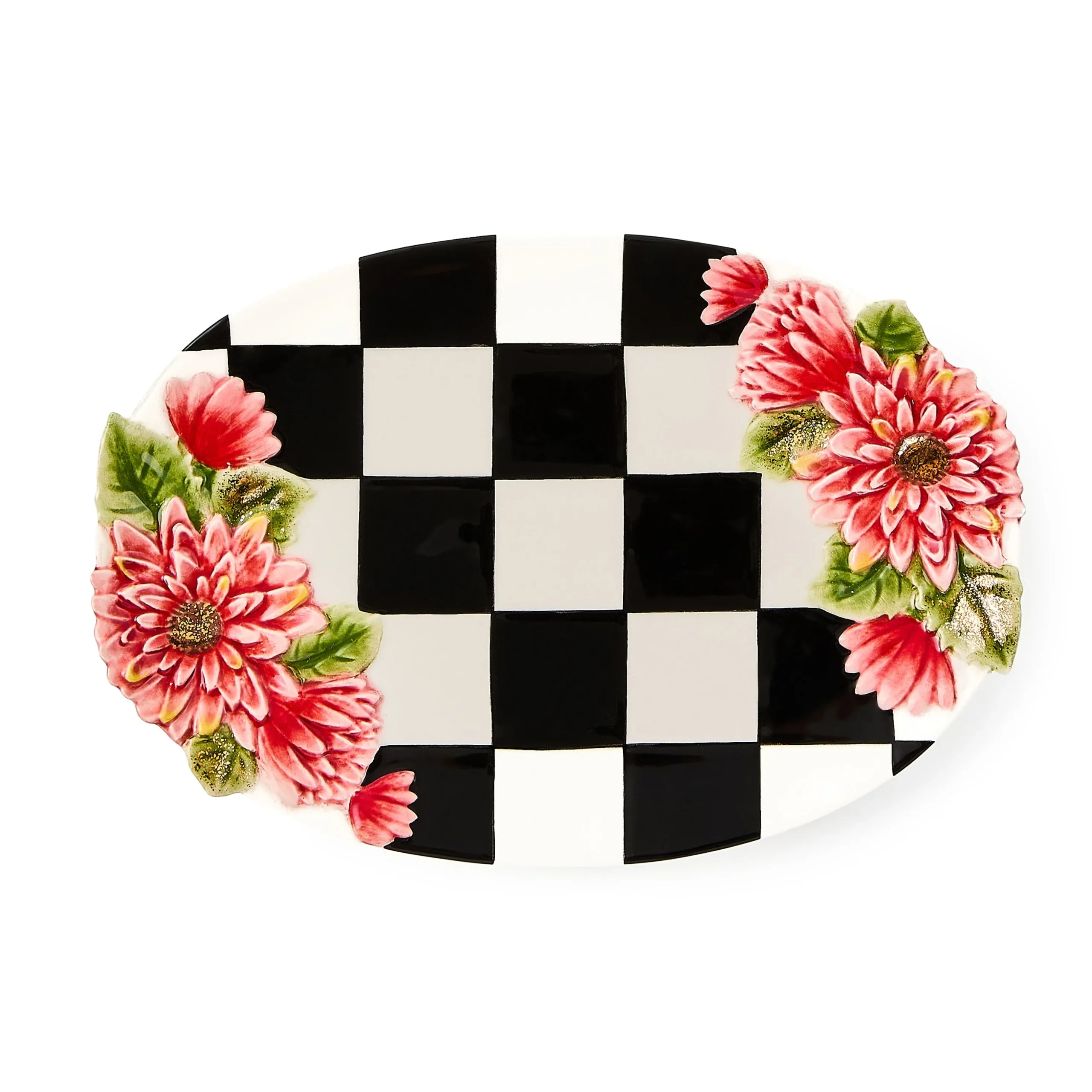 Courtly Check Floral Trinket Dish